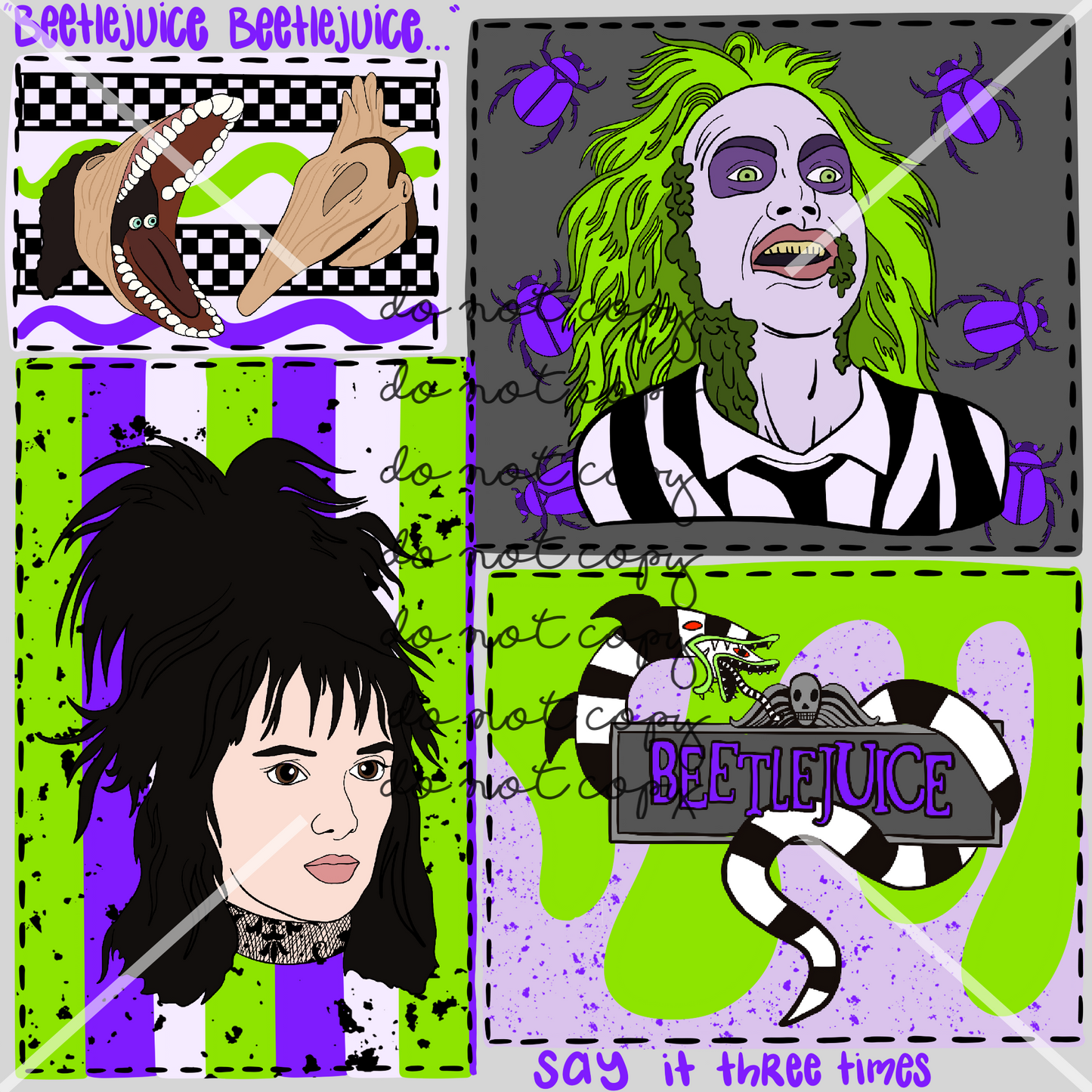 Beetlejuice Halloween Handmade