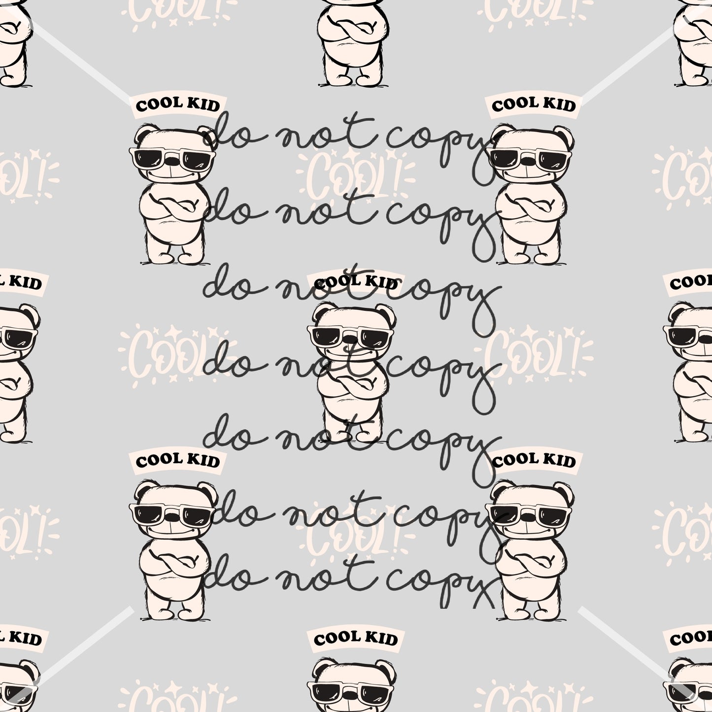 Cool Kid Bear Handmade