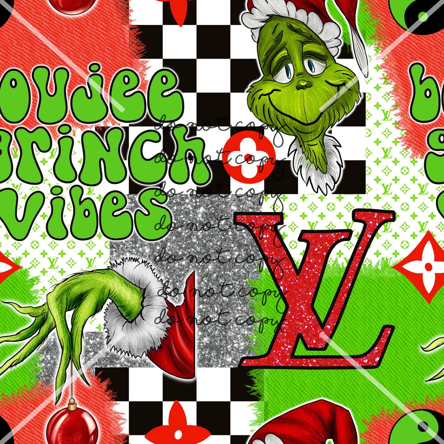 LV Grinch Christmas Handmade
