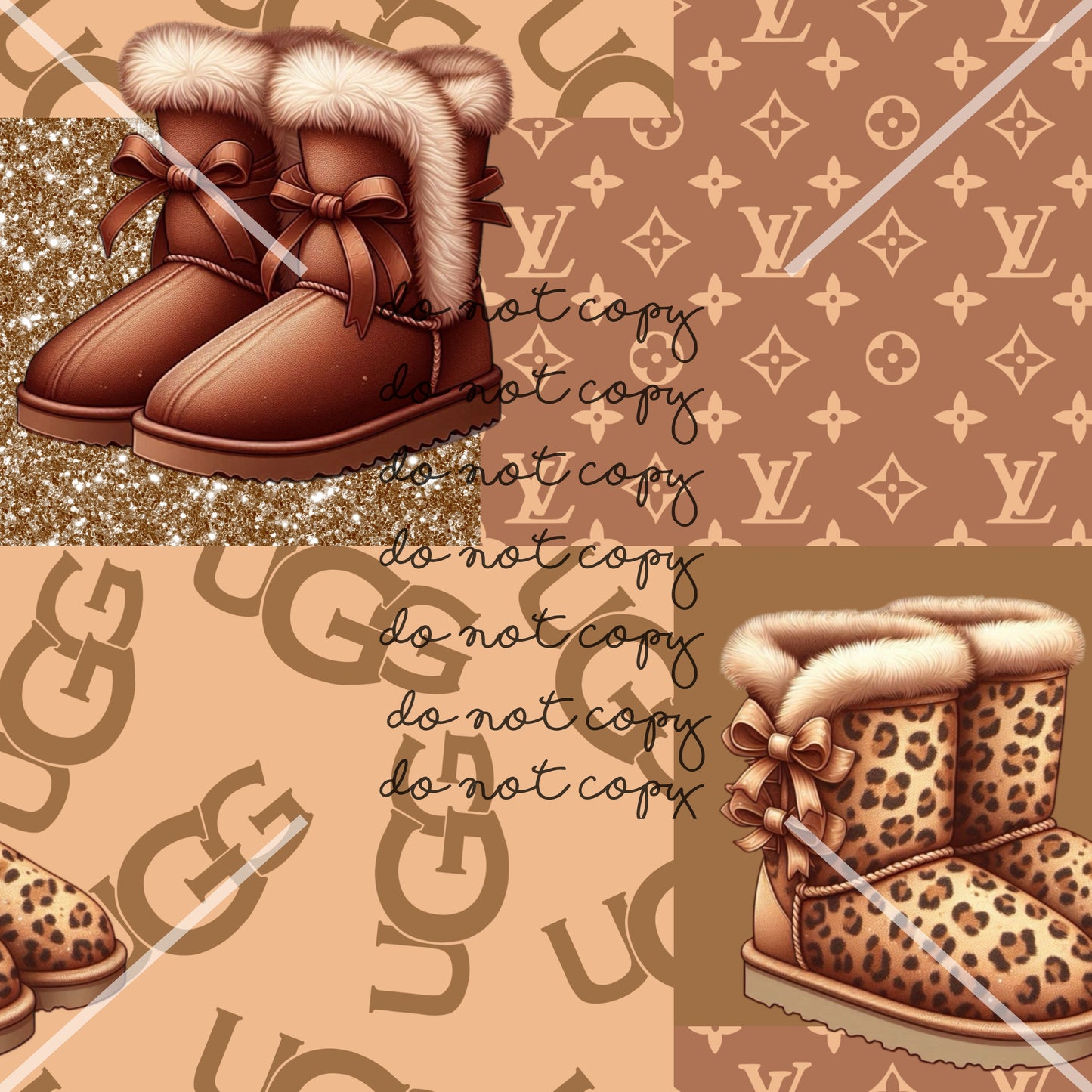 LV UGGS Fall Handmade