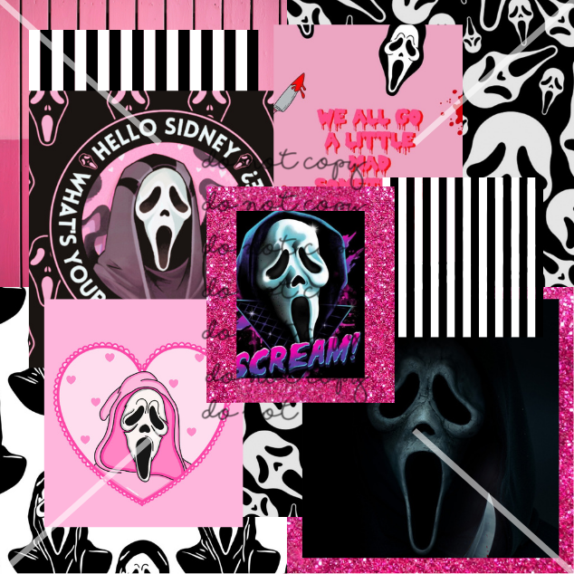 Ghostface Scream Halloween Handmade