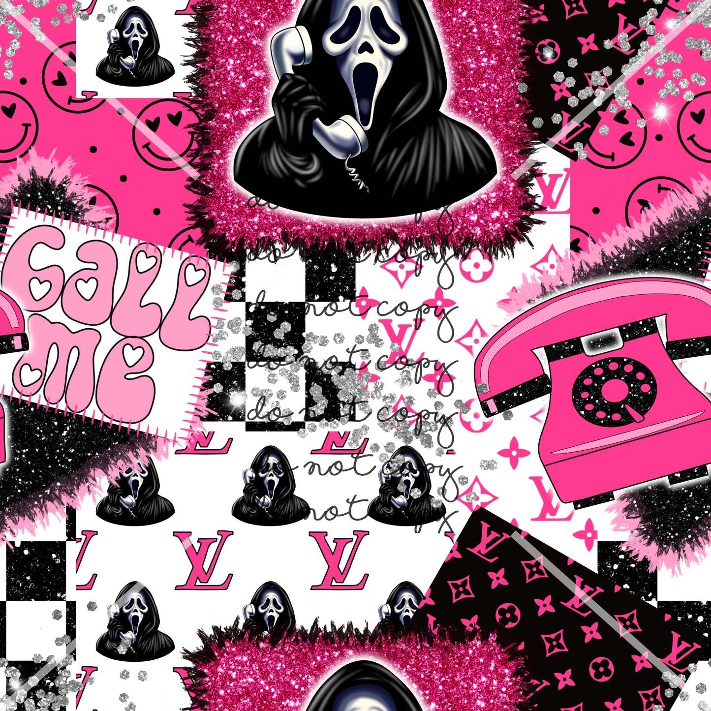 Ghostface Scream Halloween Handmade
