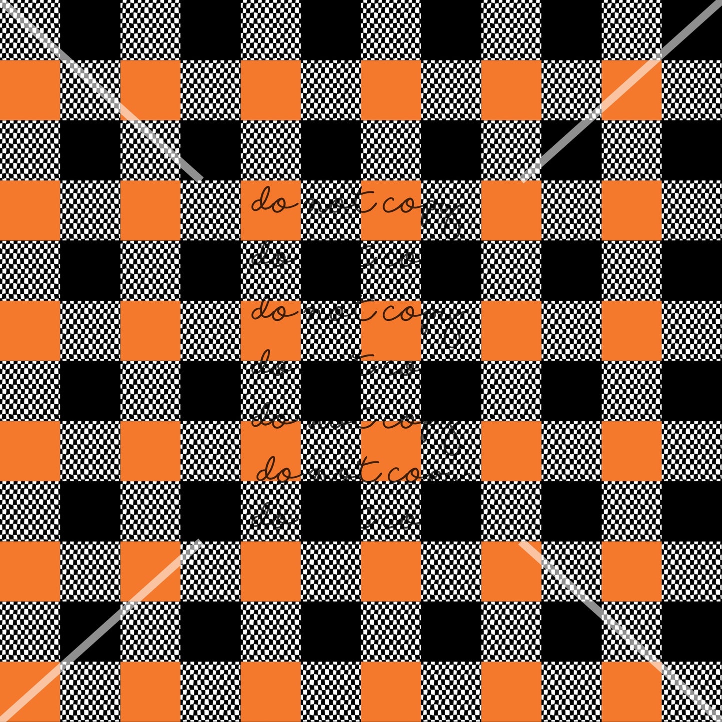 Plaid Checker Halloween Handmade