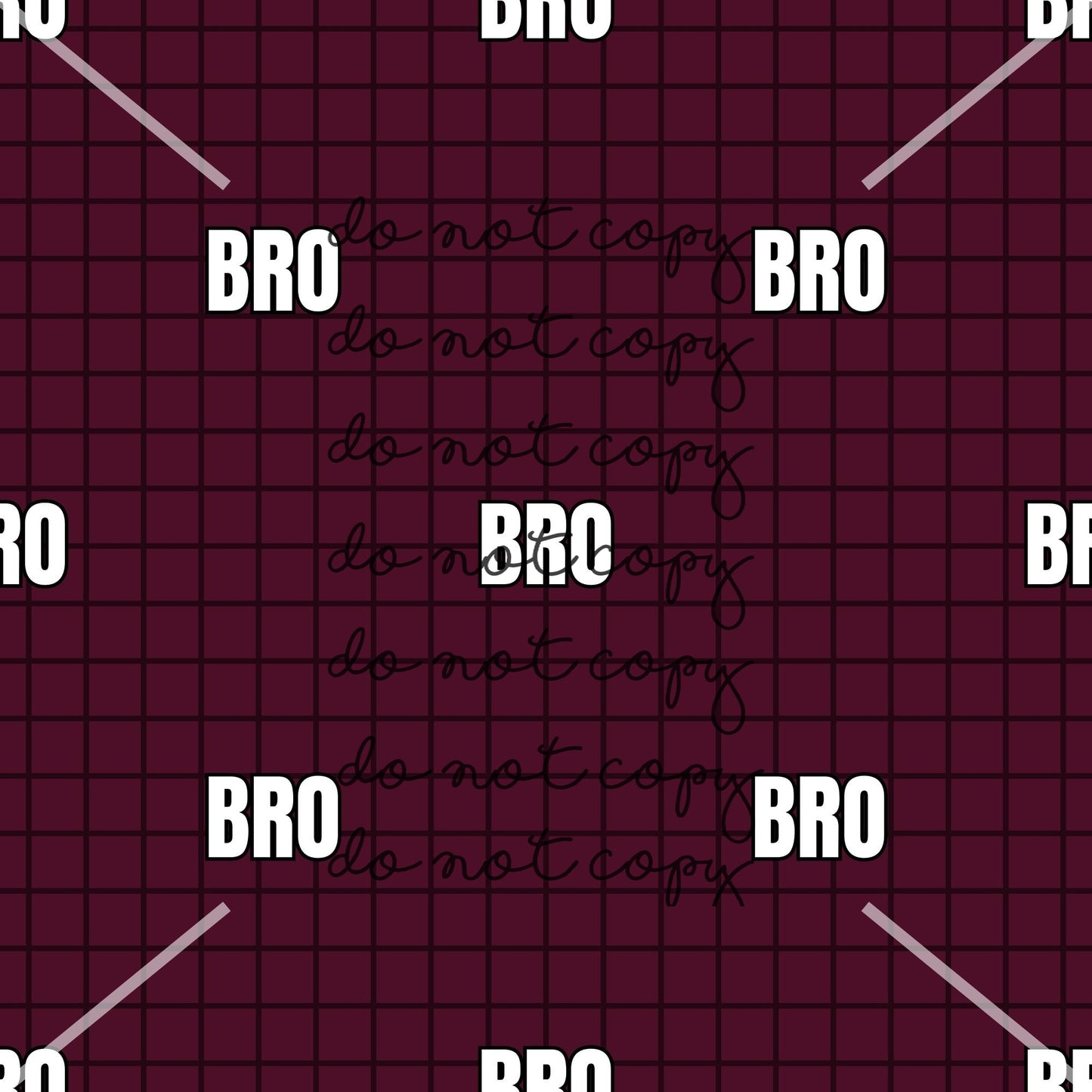 Burgundy Bro Handmade