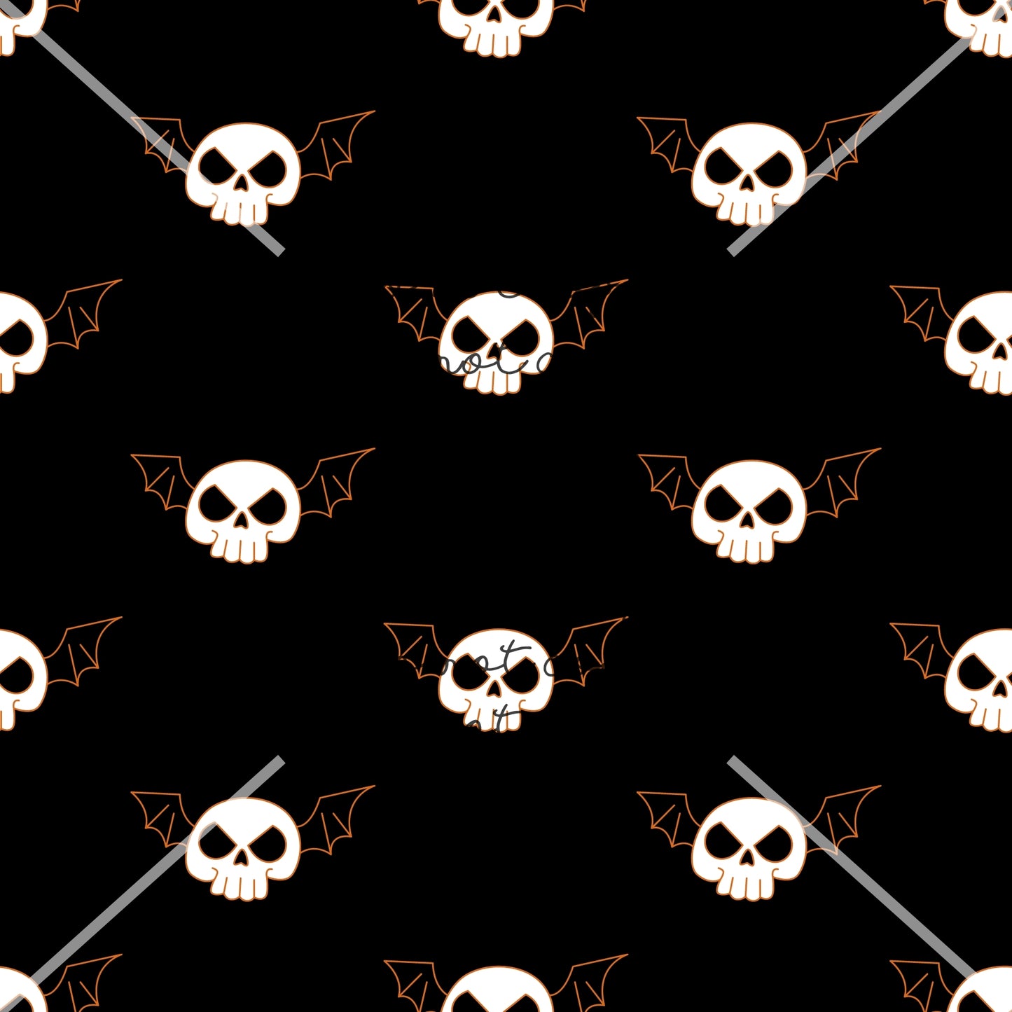 Bat Skull Halloween Handmade