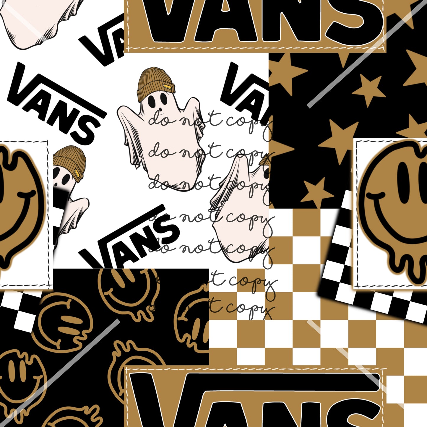 Vans Ghost Halloween Handmade