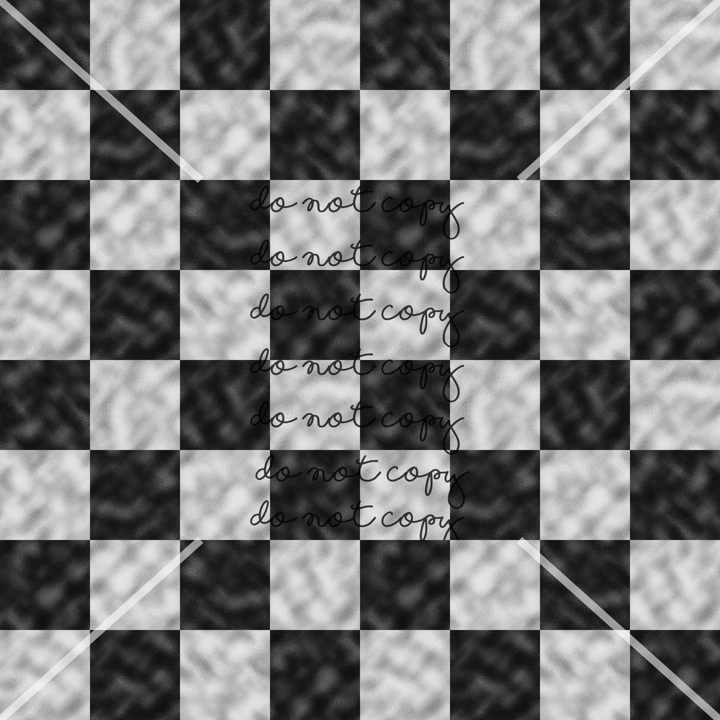 Blur Punk Checker Handmade