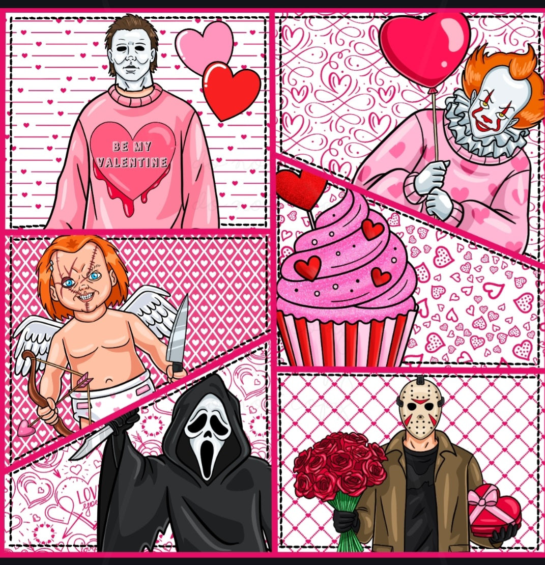 Horror Guys Valentines Handmade