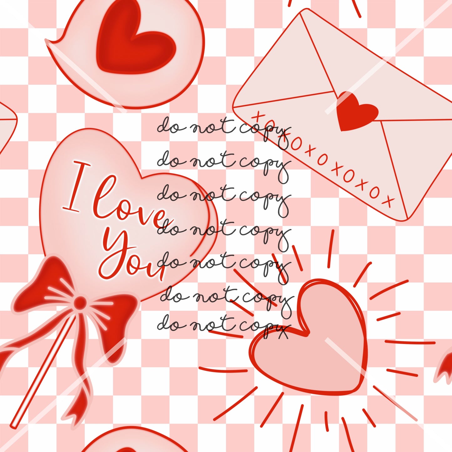 I love you Valentines Handmade