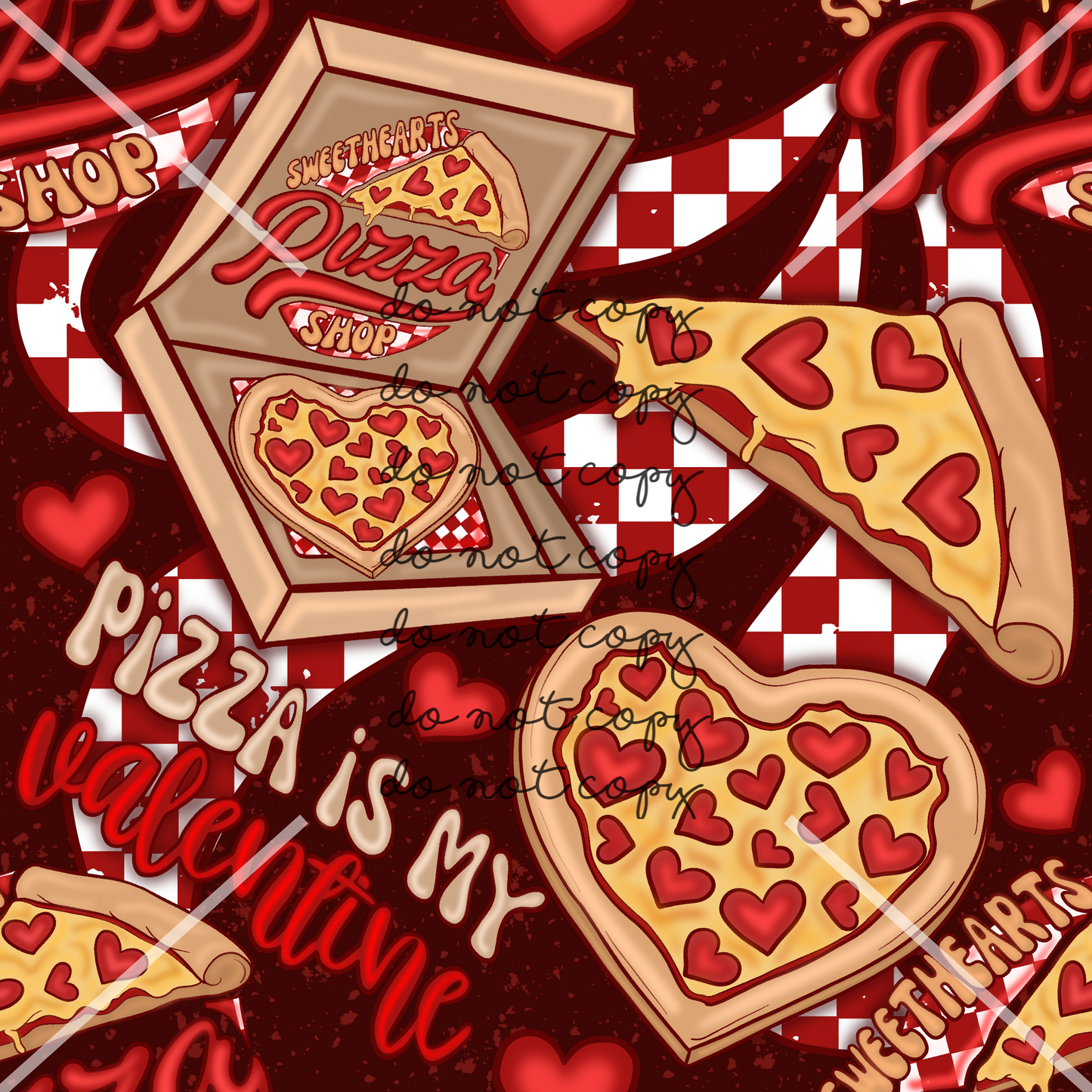 Pizza Valentines Handmade