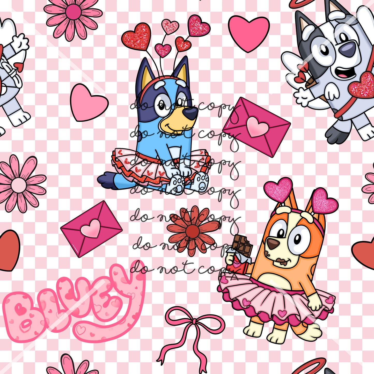 Bluey Valentines Handmade
