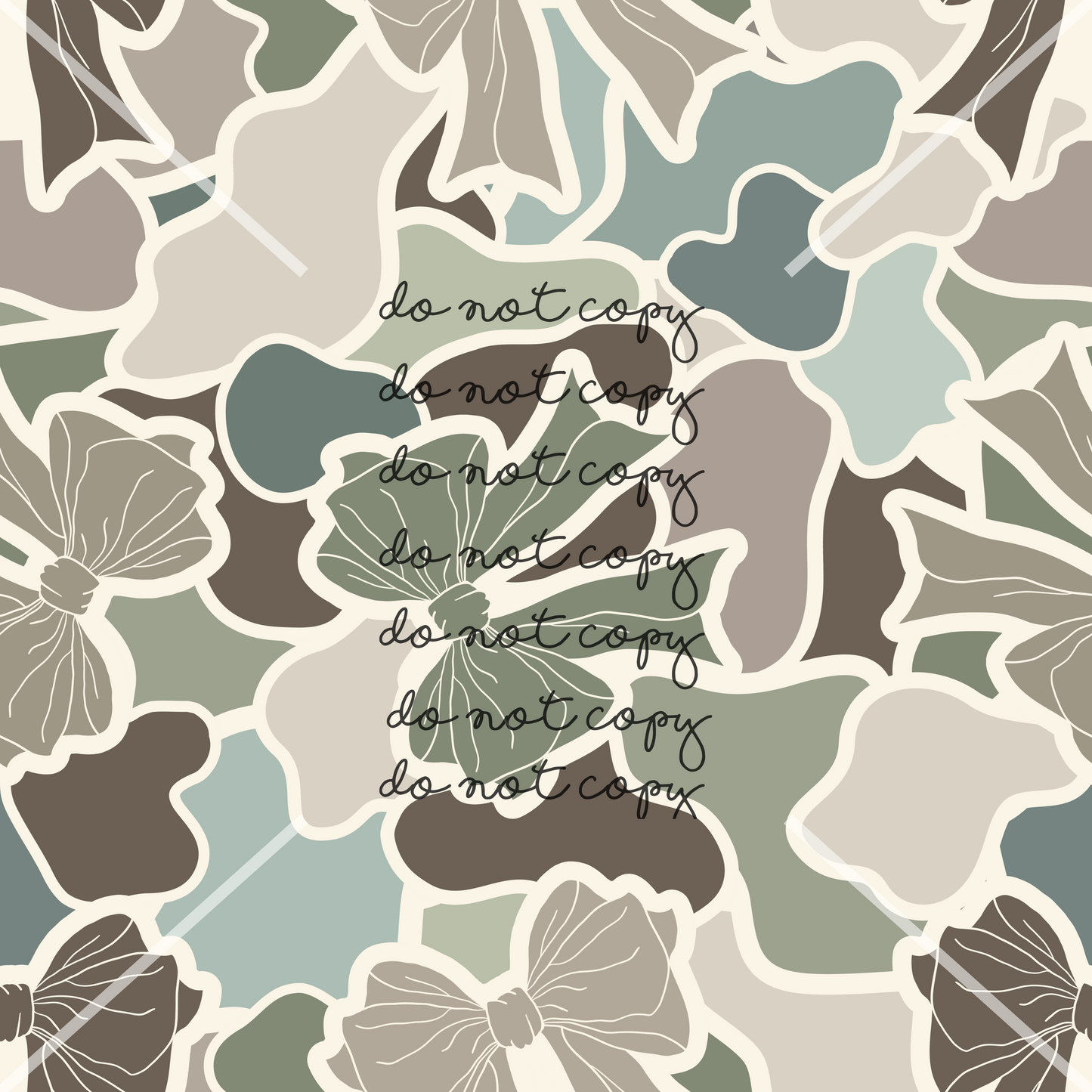Camo Bow Handmade