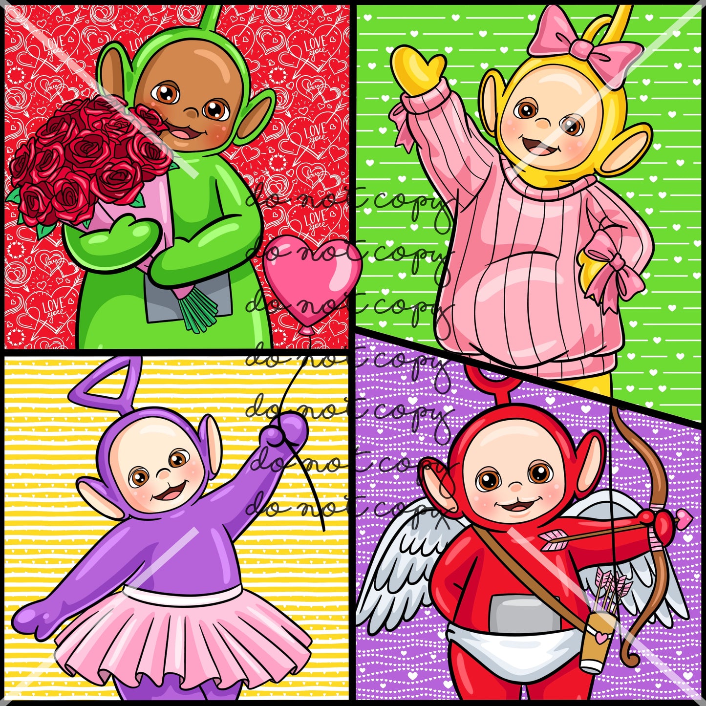 Teletubbies Valentines Handmade