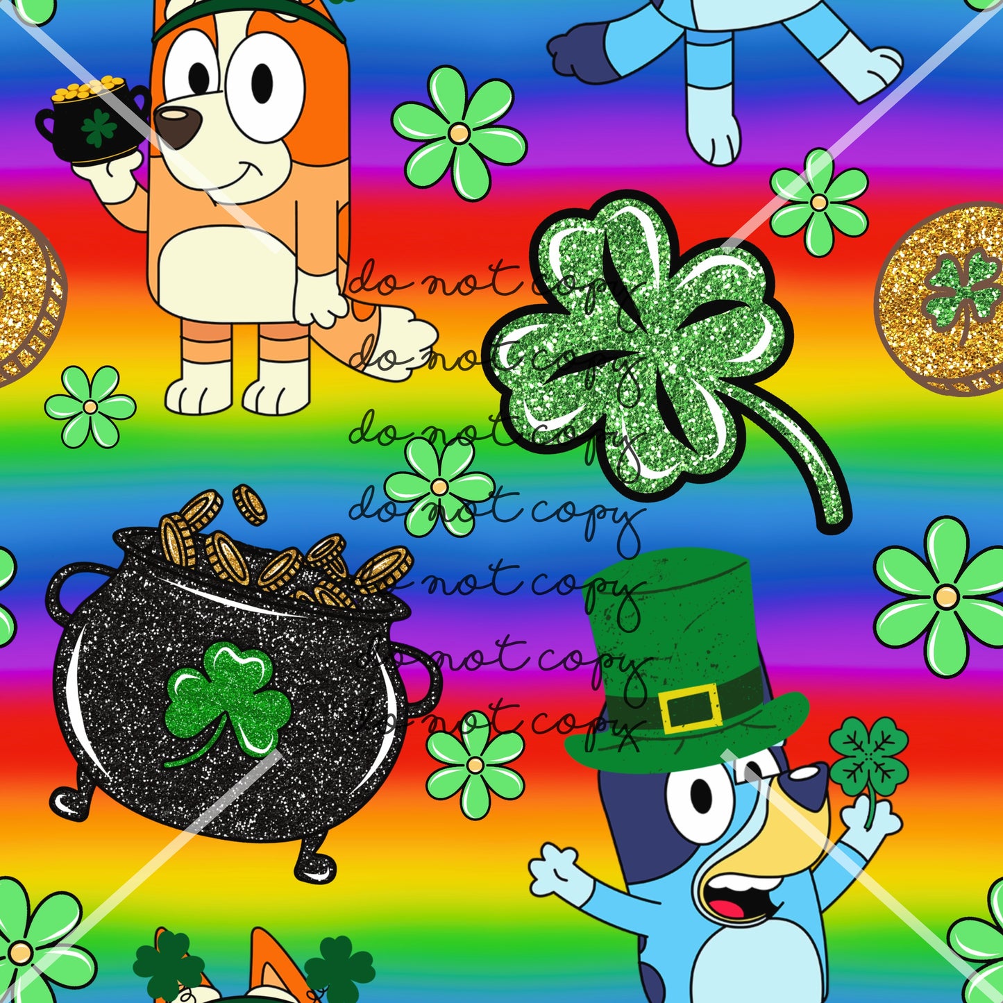 Bluey St. Patricks Handmade