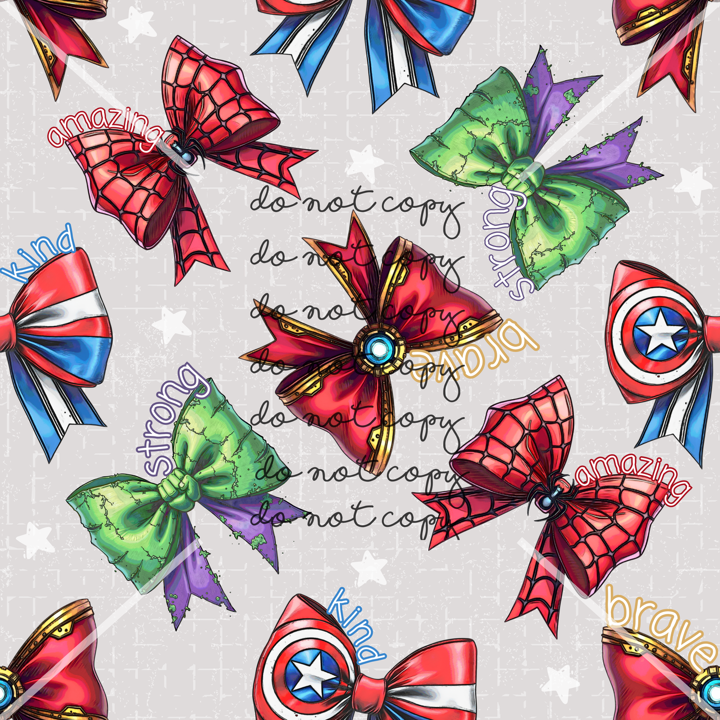 Superheros Bows Handmade
