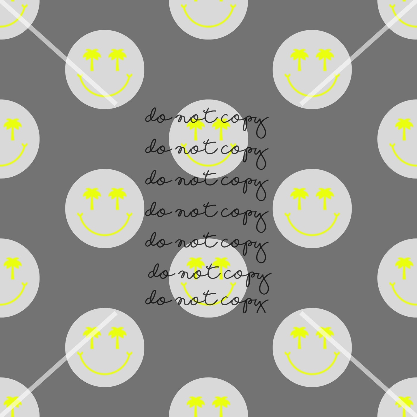 Palm Tree Smiley Handmade