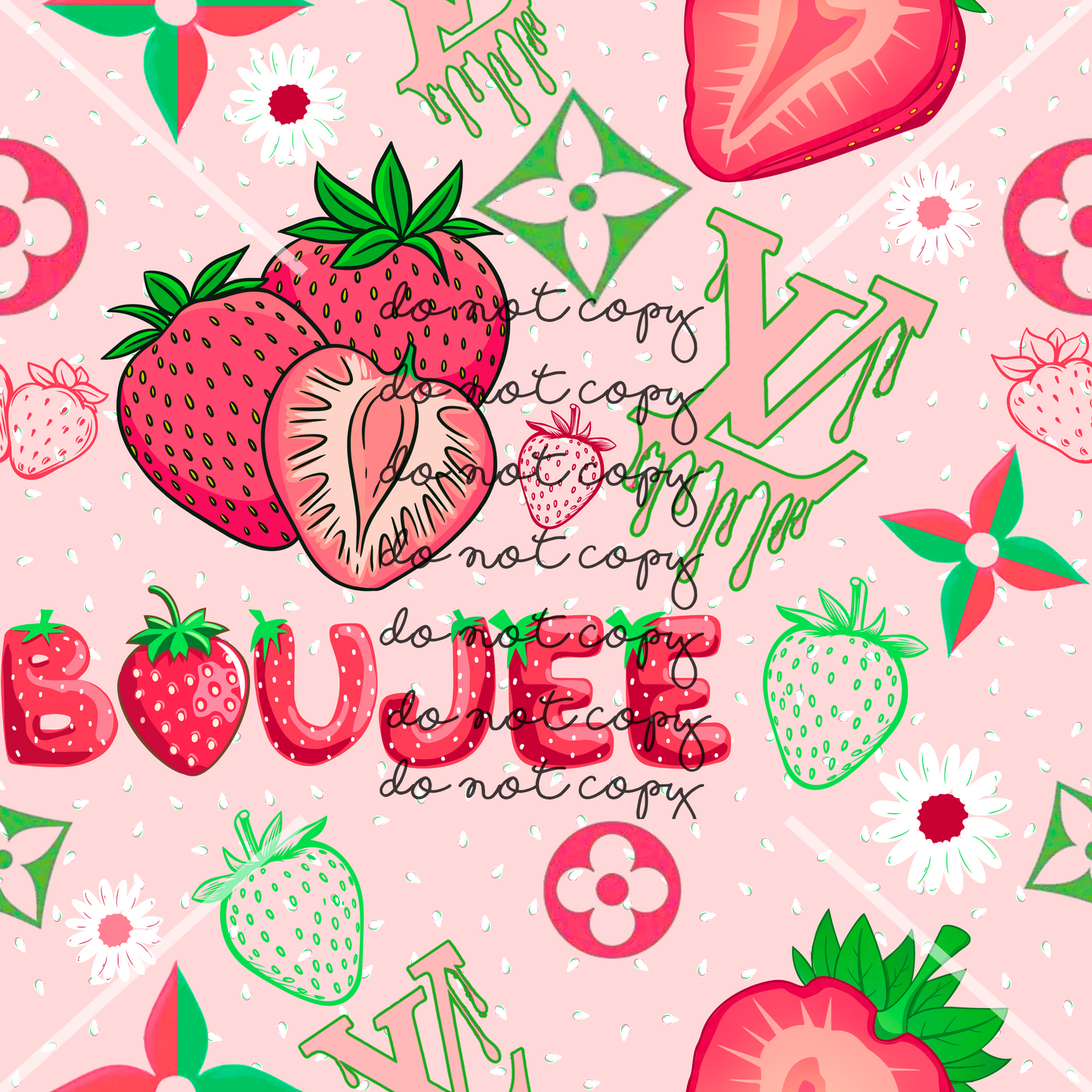 Boujee Strawberries Handmade