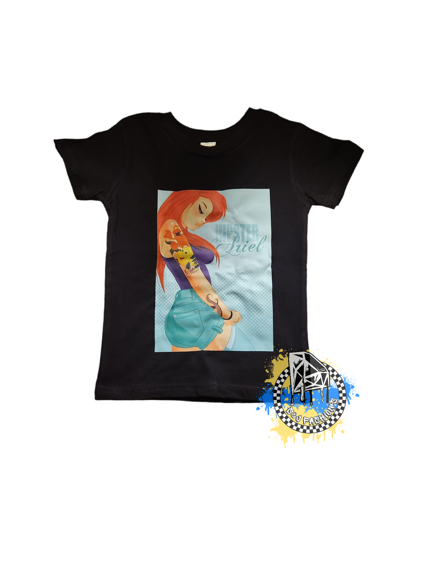 Tatted Disney Princess Ariel Girls Shirt Ladies Shirt