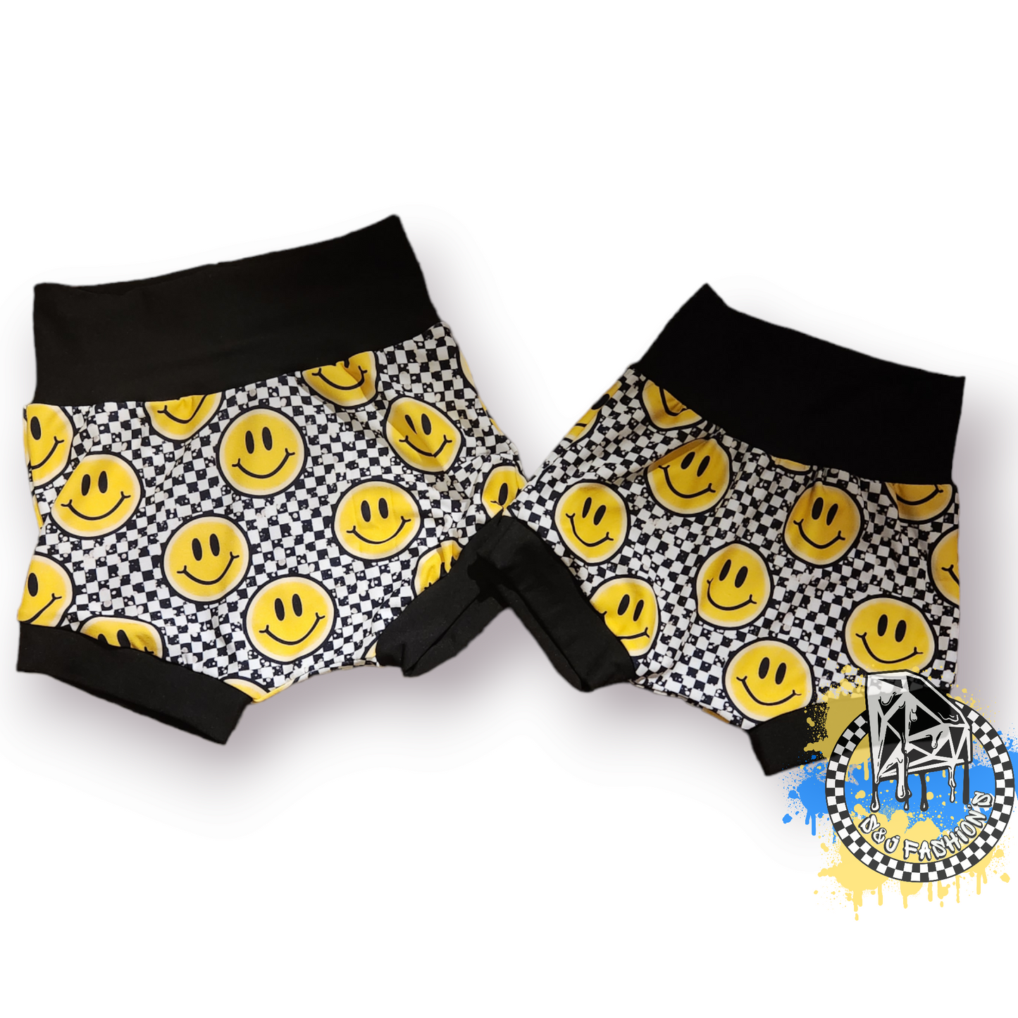 Checker Smiley Face Handmade