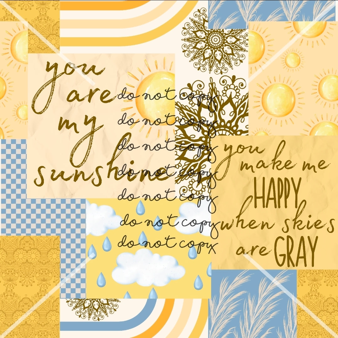 You are my sunshine Handmade