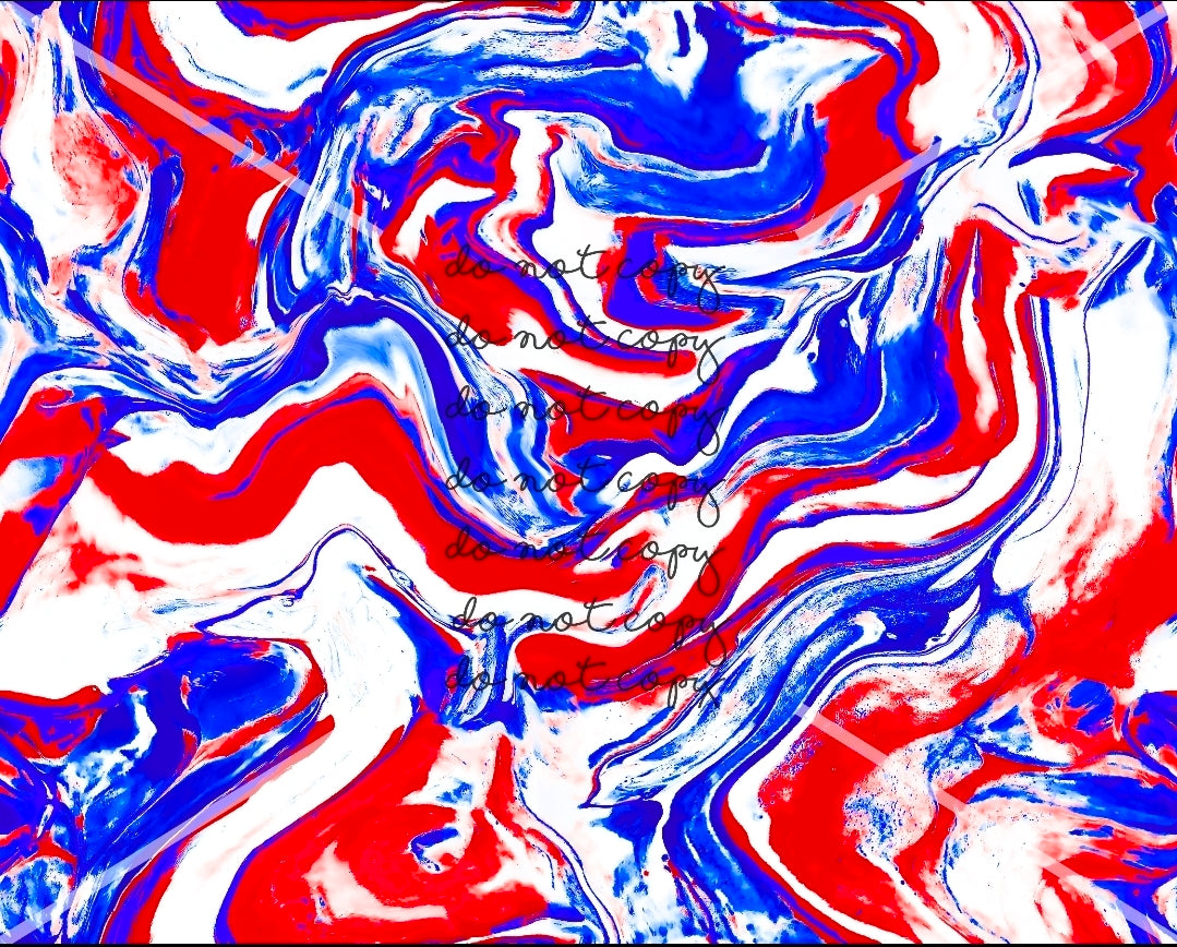 Marble 4th of July Handmade