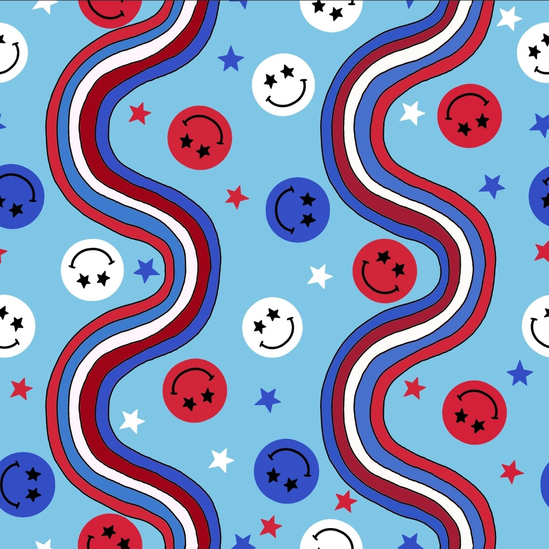 Smiley 4th of July Handmade