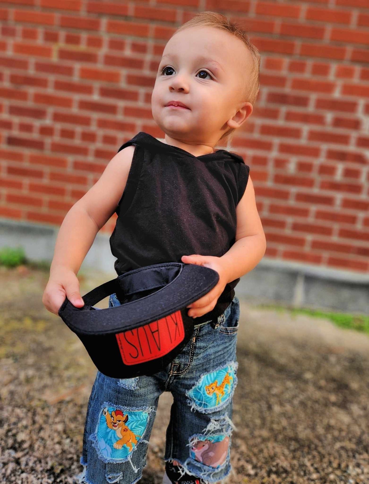 Lion King Boys Distressed Jeans