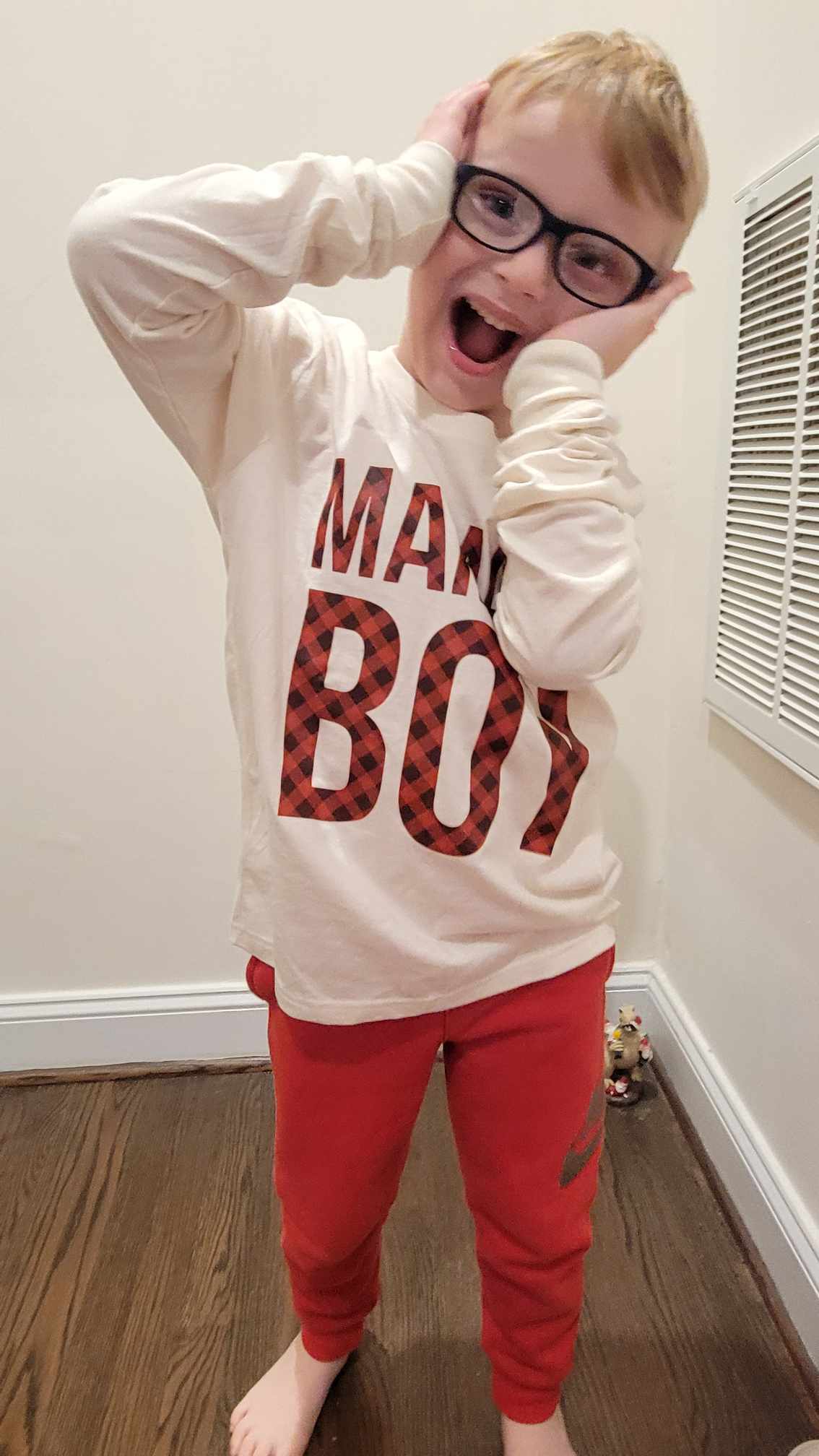Mama's Boy Christmas Boys Shirt