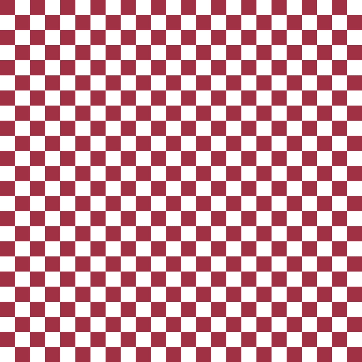 Fall Dark Red Checker Handmade