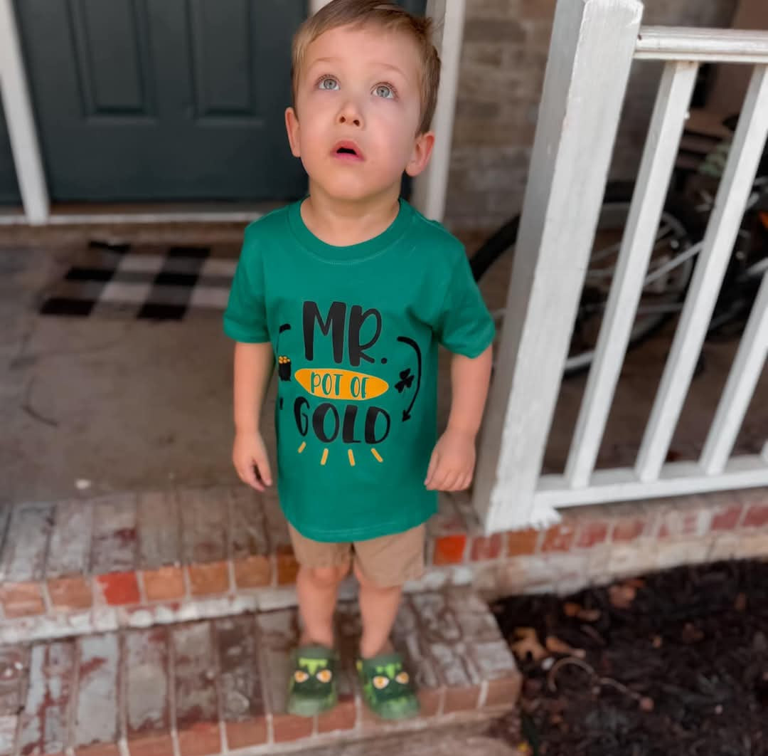 Mr. Pot Of Gold St. Patrick's Day Boys Shirt
