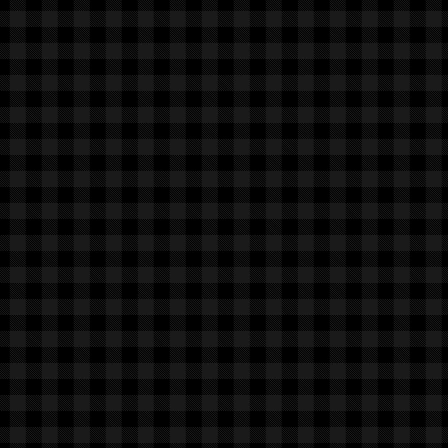 Black Buffalo Plaid Handmade