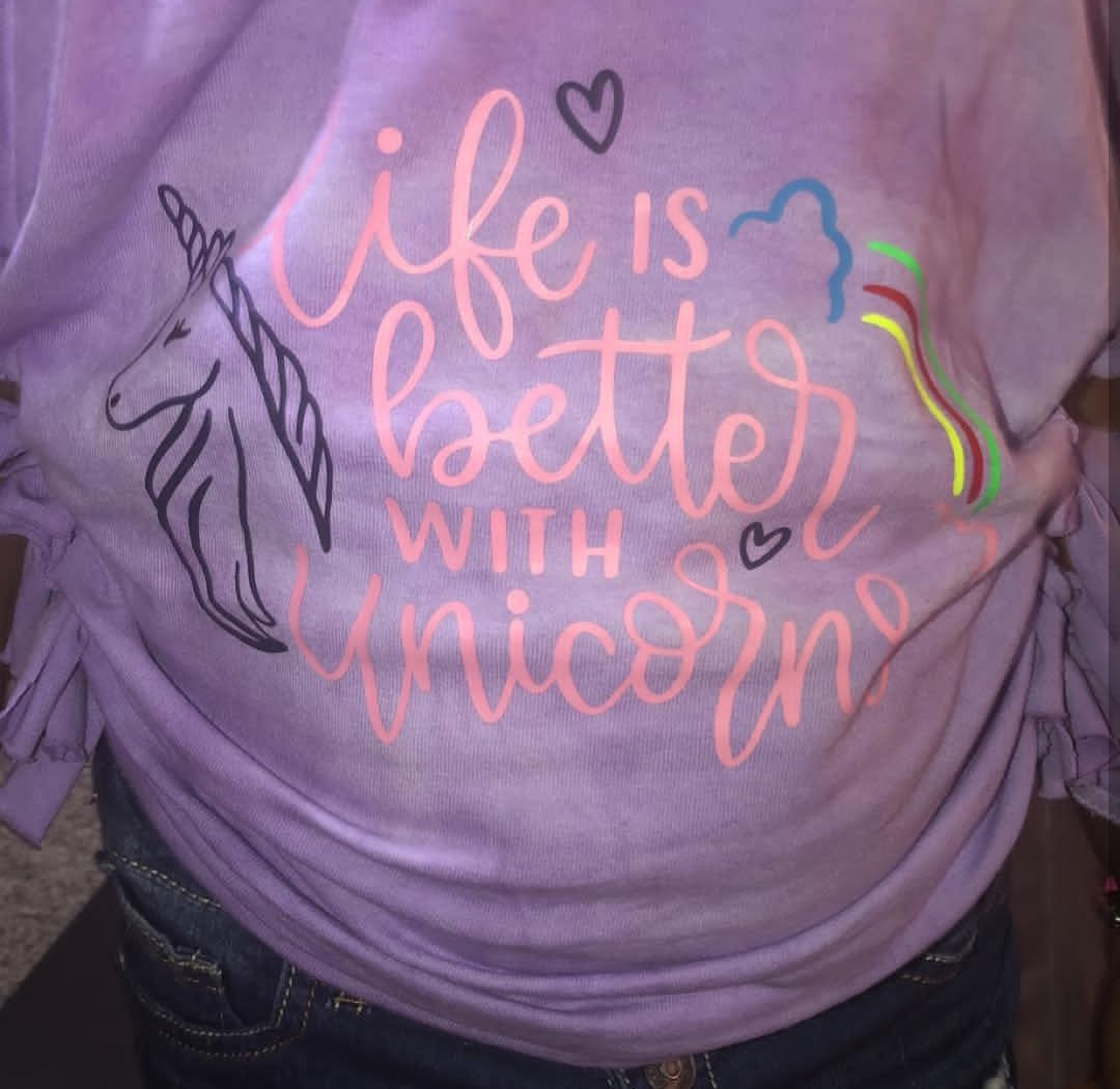 Life is better with Unicorn Girls Shirt