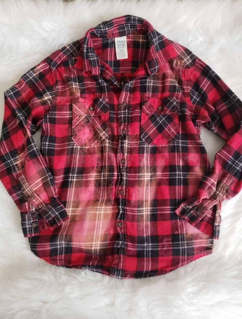 Kids Acid Flannels Red Black Boys Girls