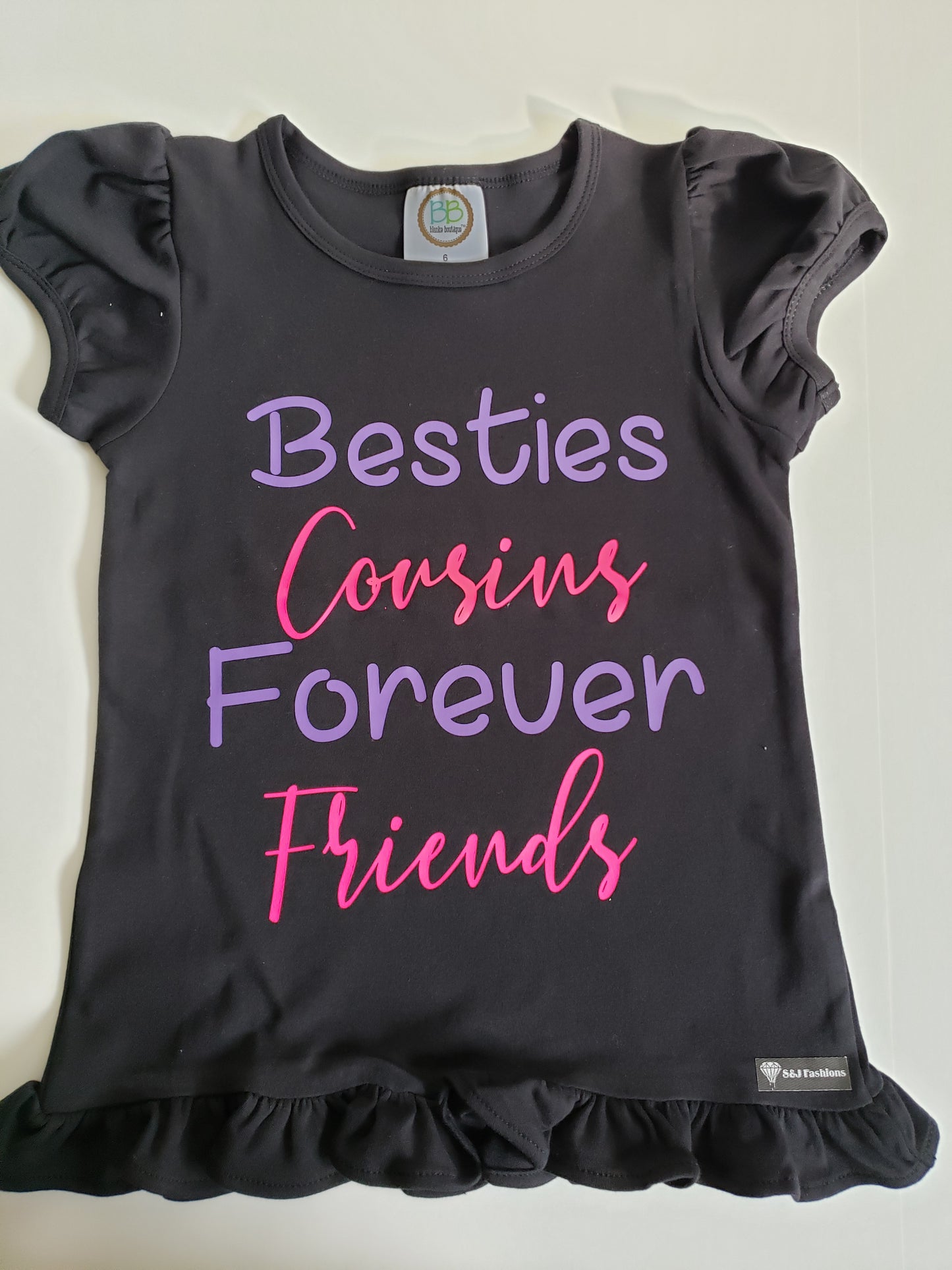 Bestie Cousins Forever Friends Girls Shirt