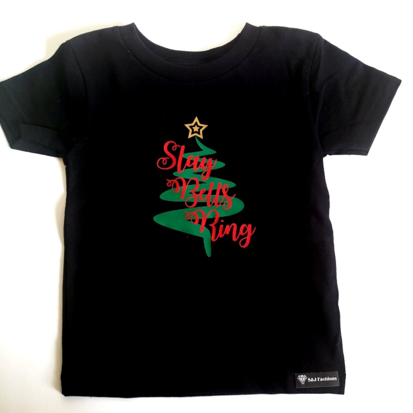 Slay Bells Ring Christmas Girls Shirt