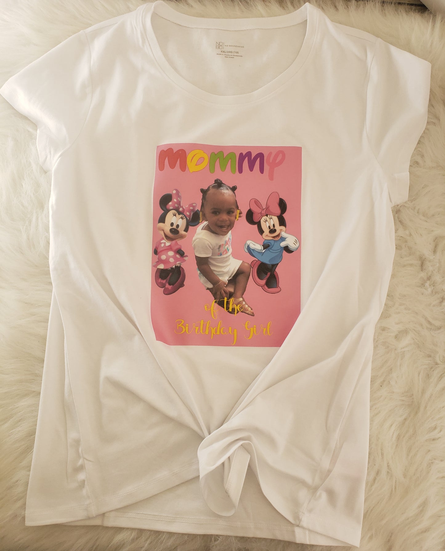 Minnie Mouse Mommy or Daddy of the birthday girl ladies Shirt Mens Shirt