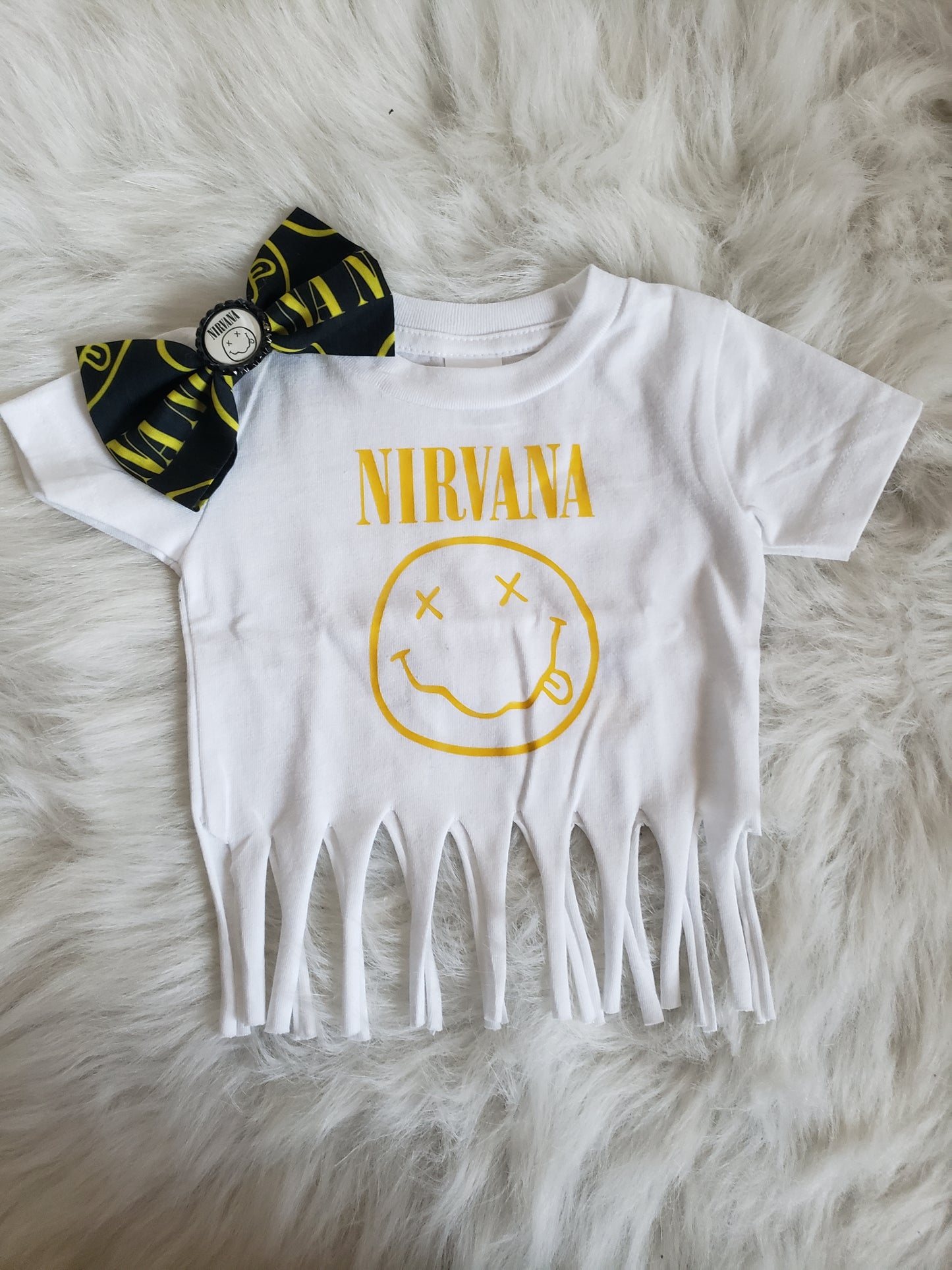 Nirvana Fringe Shirt Girls Shirt Rock n Roll