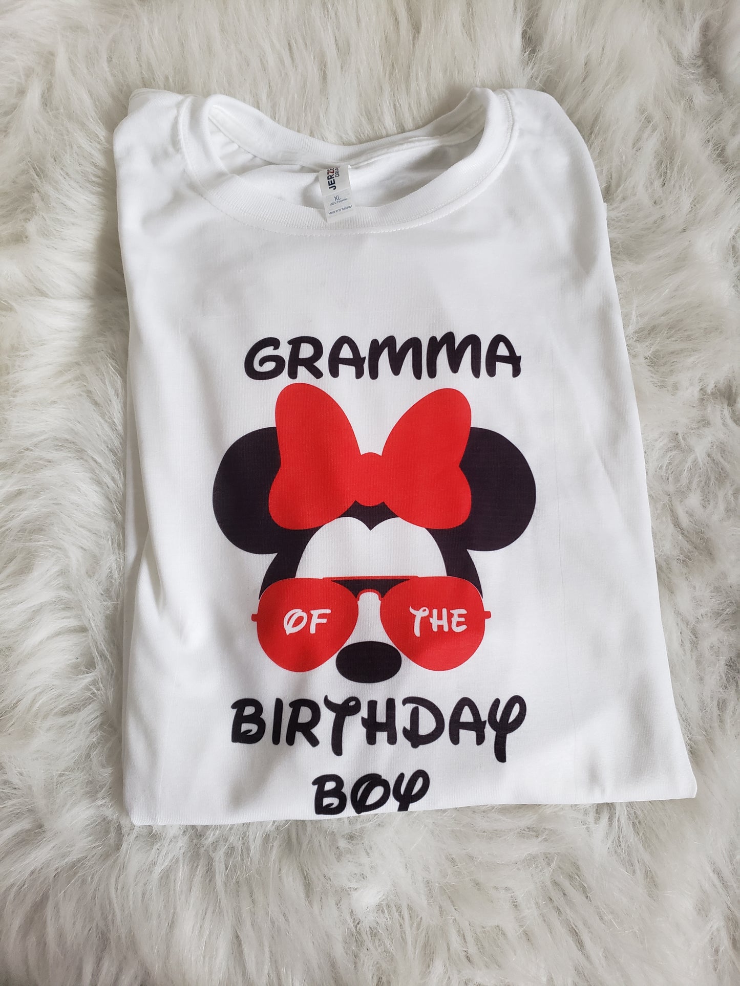 Family Birthday Shirts Minnie and Mickey Adults Mommy or Daddy of the Birthday Shirt Mens Shirt