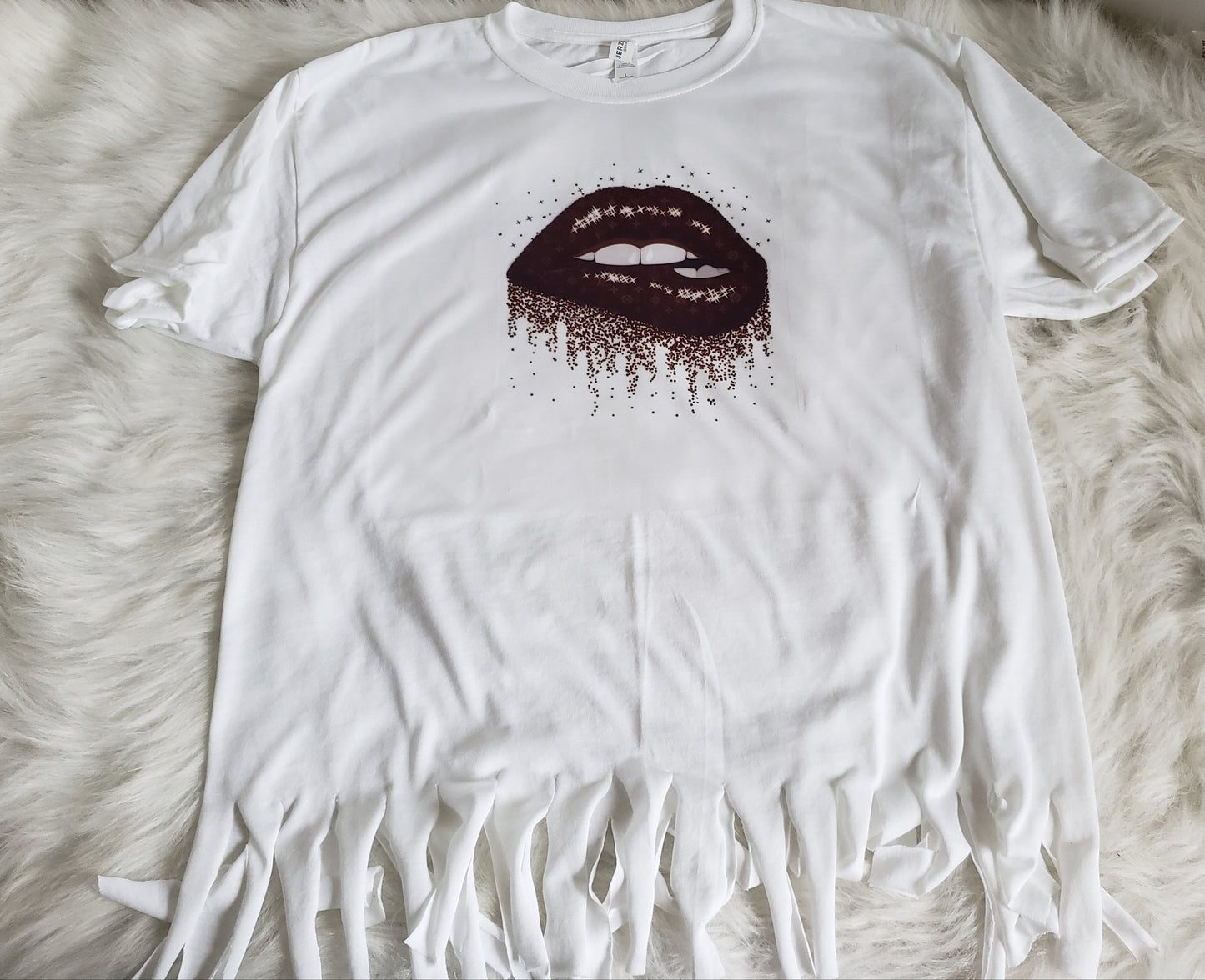 LV Lips Ladies Shirt Girls Shirt Designer