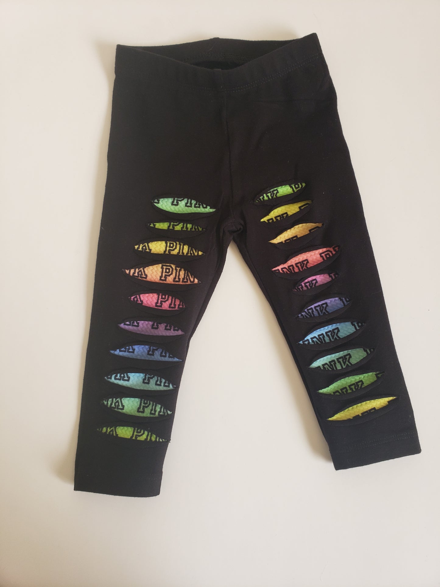 VS Pink Shredded Leggings