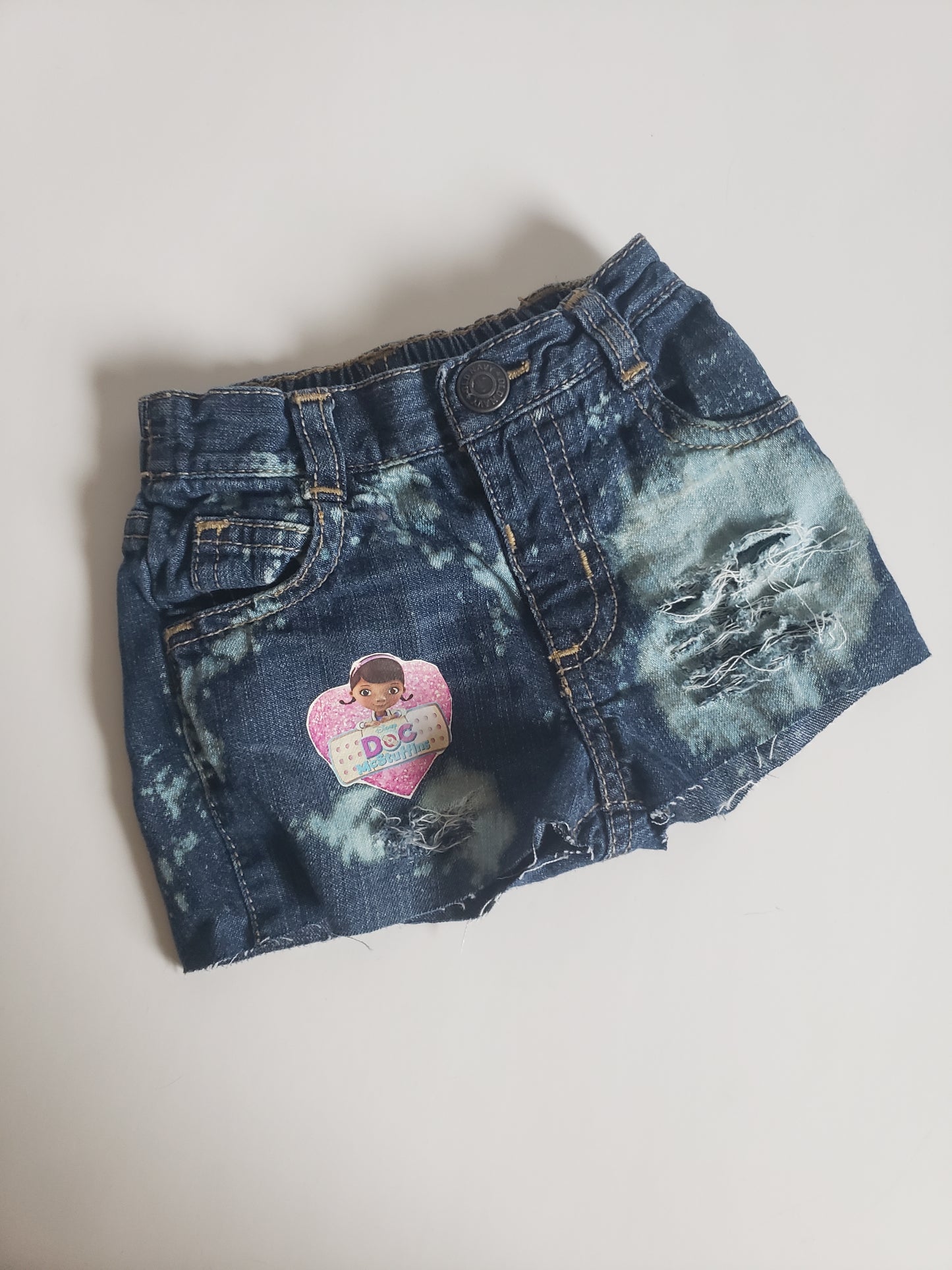 Doc McStuffin Girls Distressed Jeans Shorts