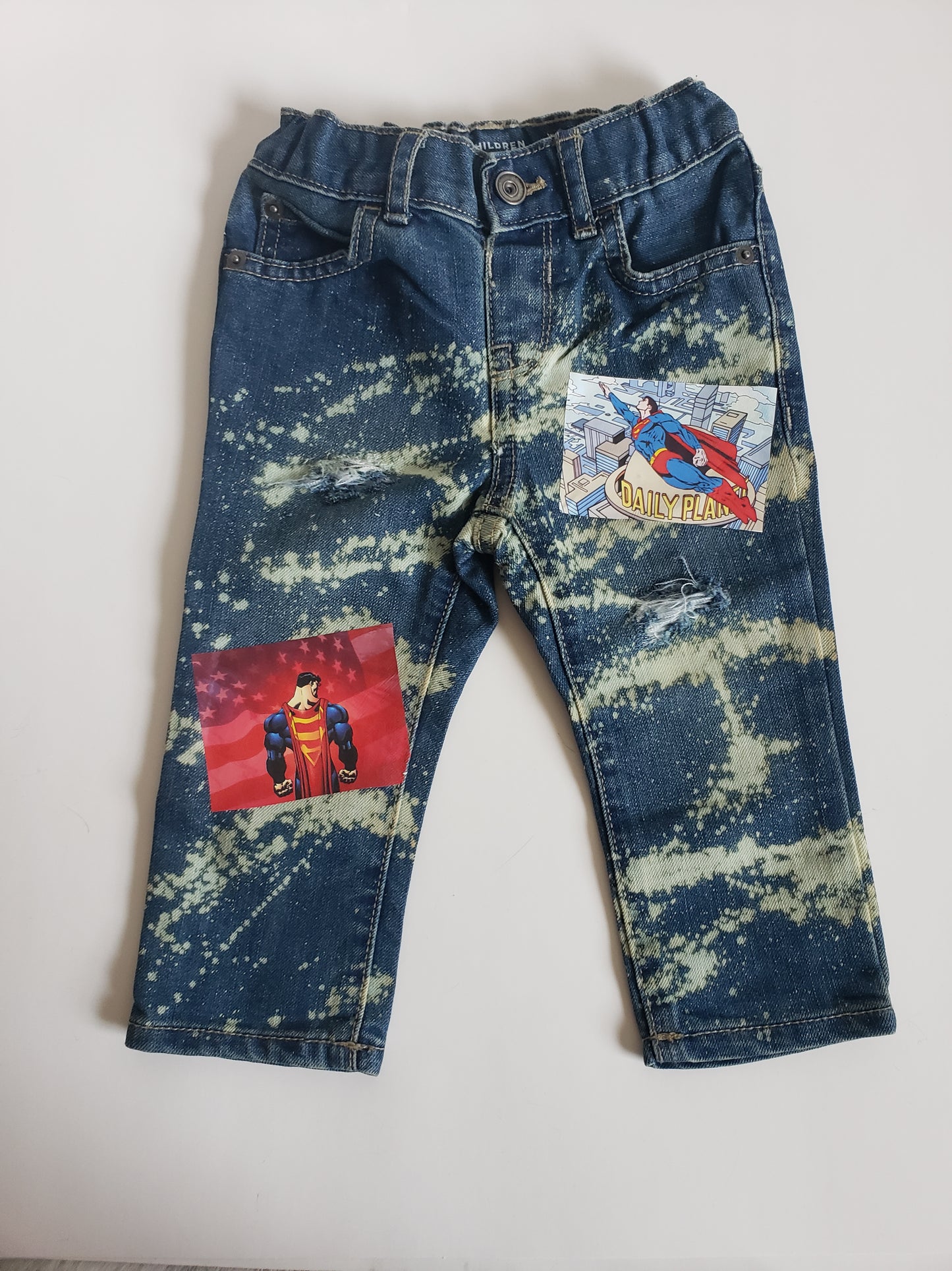 Superman Denim Outfit Sets Boys Girls