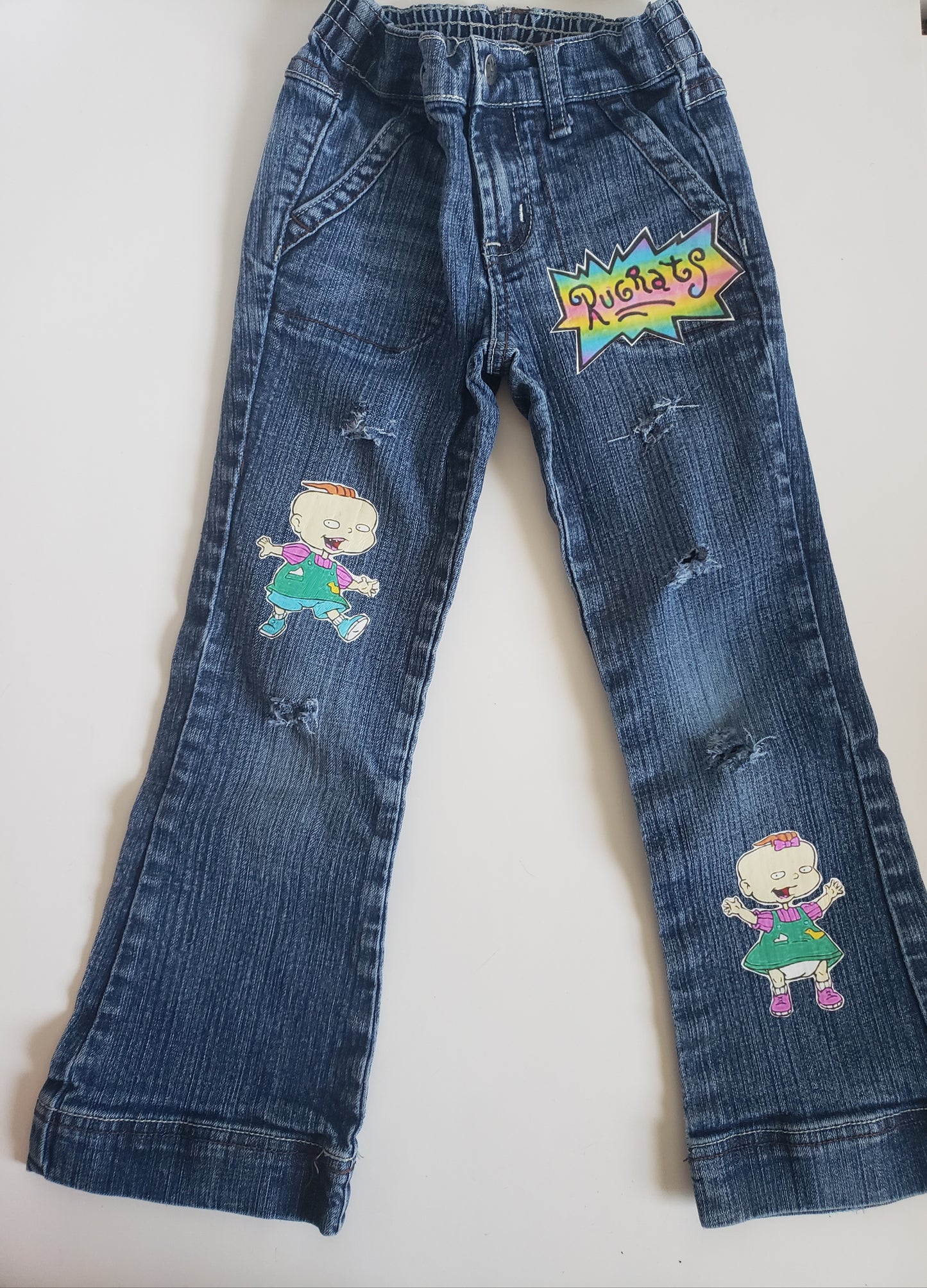 Rugrats Girls Distressed Jeans