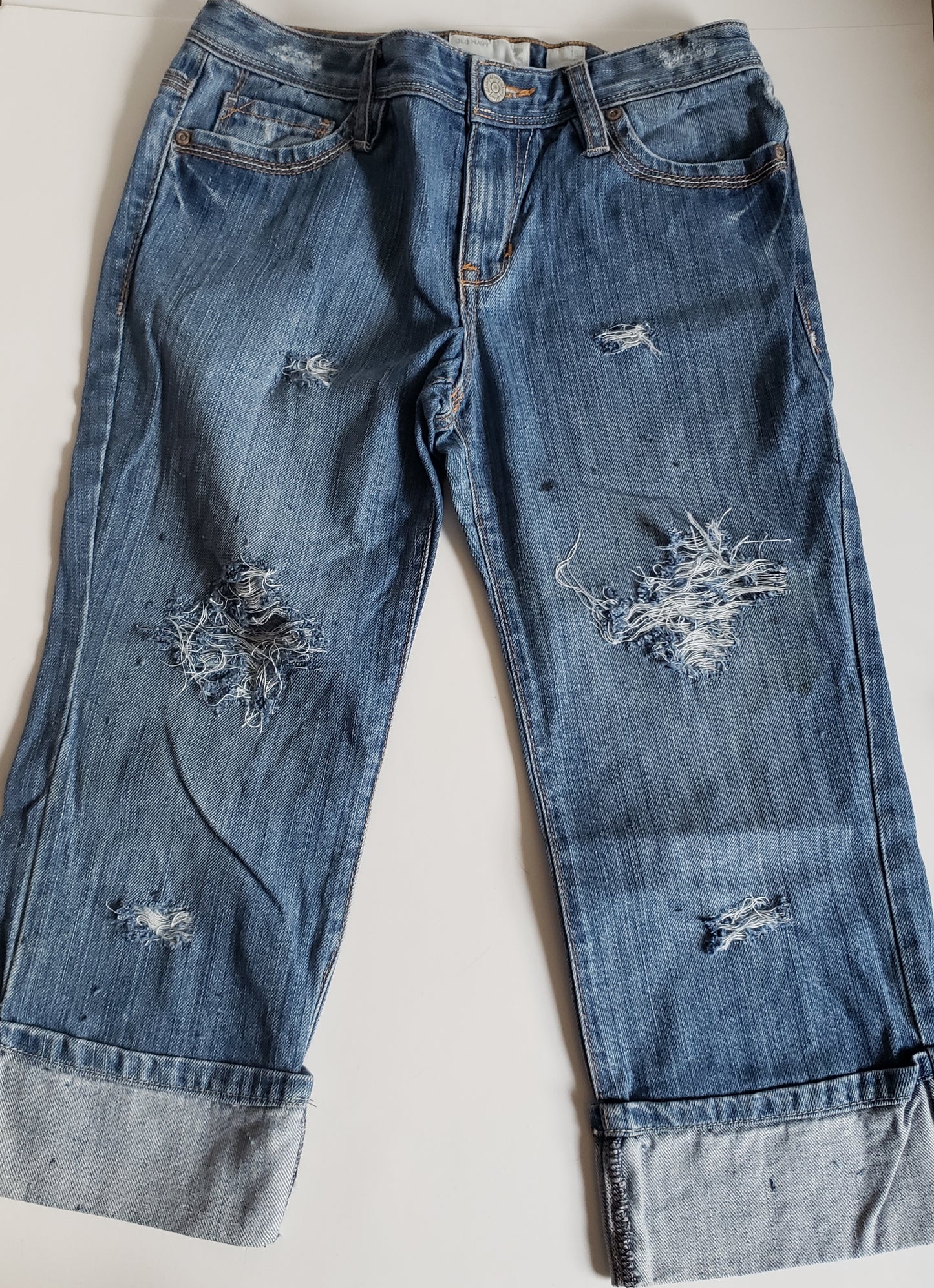Simply Sara Girls Distressed Jeans Carpis Shorts