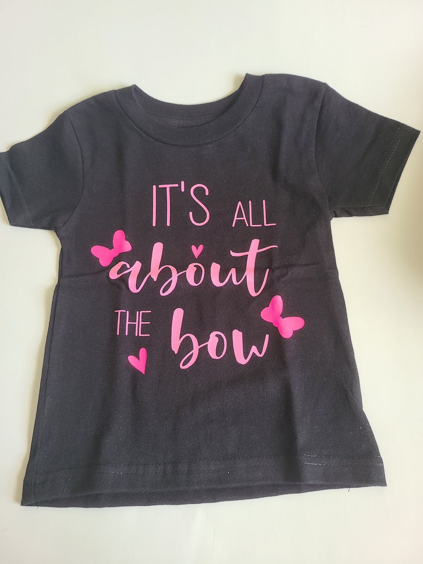 It's all about the bow Girls Shirt