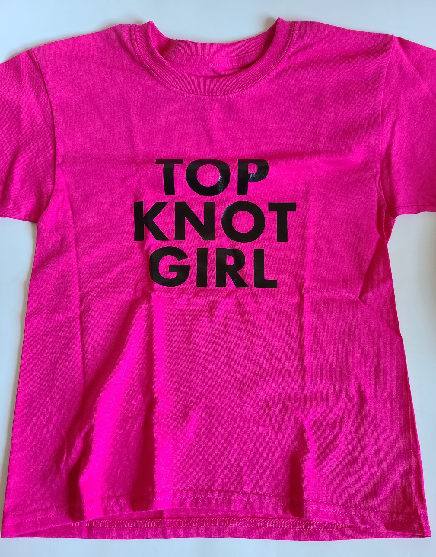 Top Knot girl Girls Shirt