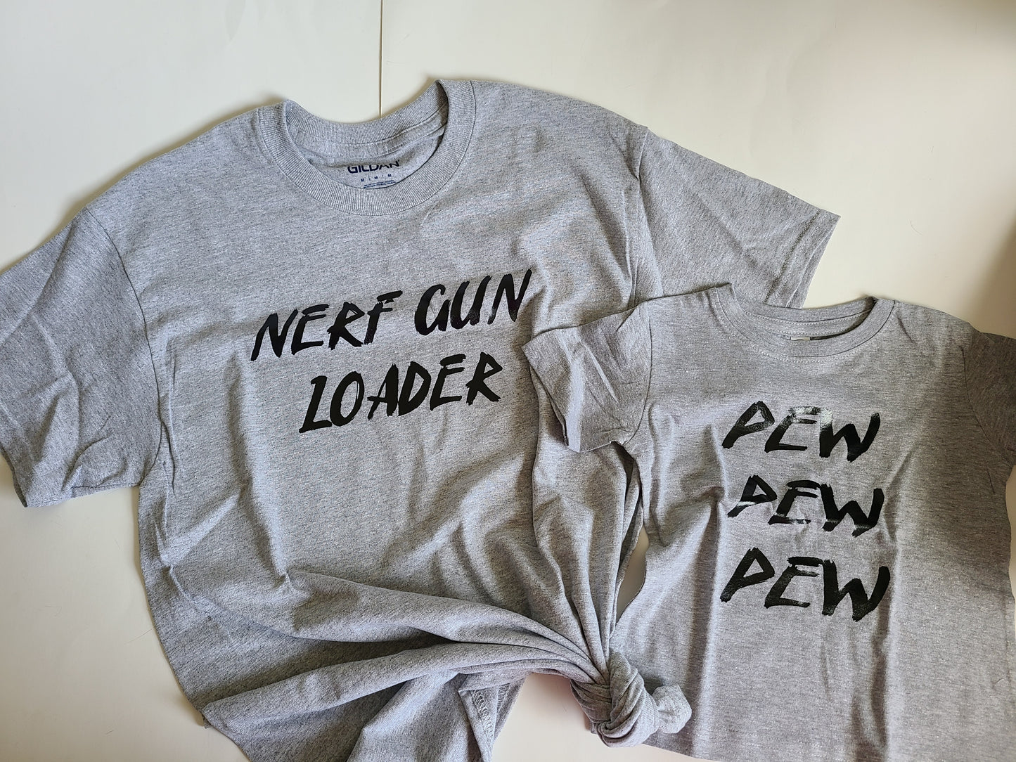 Nerf Gun Loader Pew Pew Pew Adult Ladies Shirt Girls Shirt Boys Shirt Mens Shirt