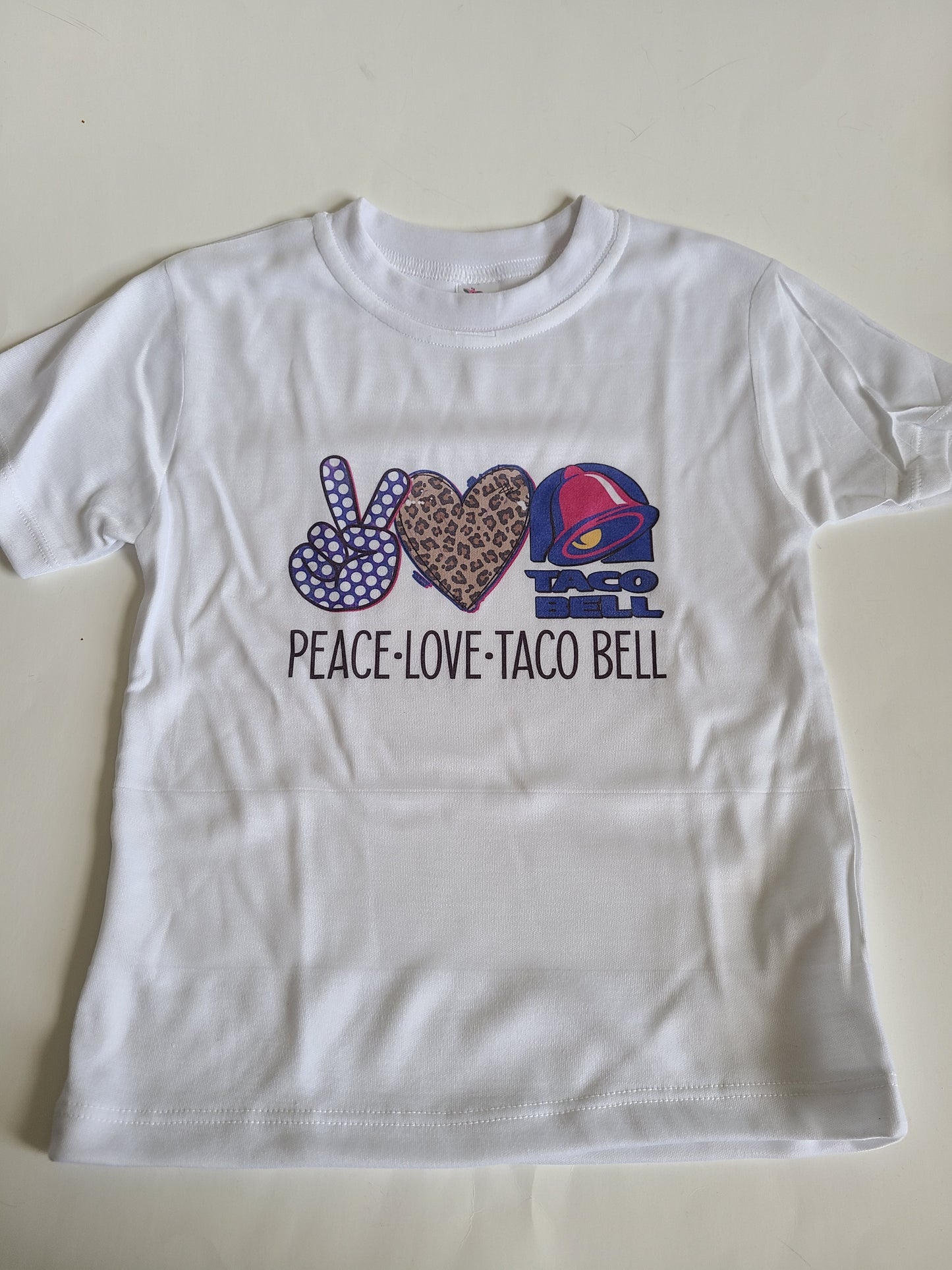 Peace Love Tacobell Girls Shirt Boys Shirt