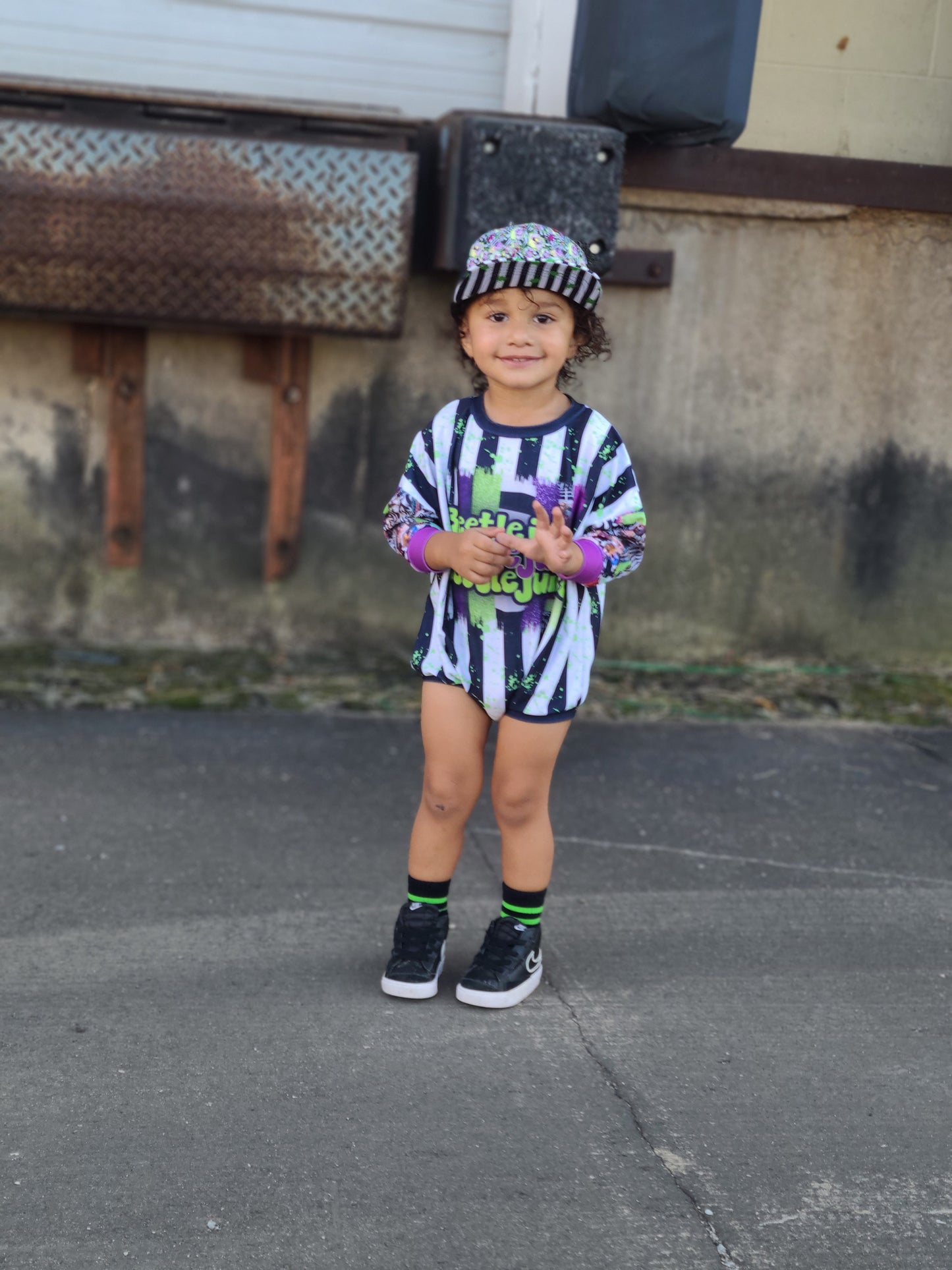 Beetlejuice Sweater Romper Halloween