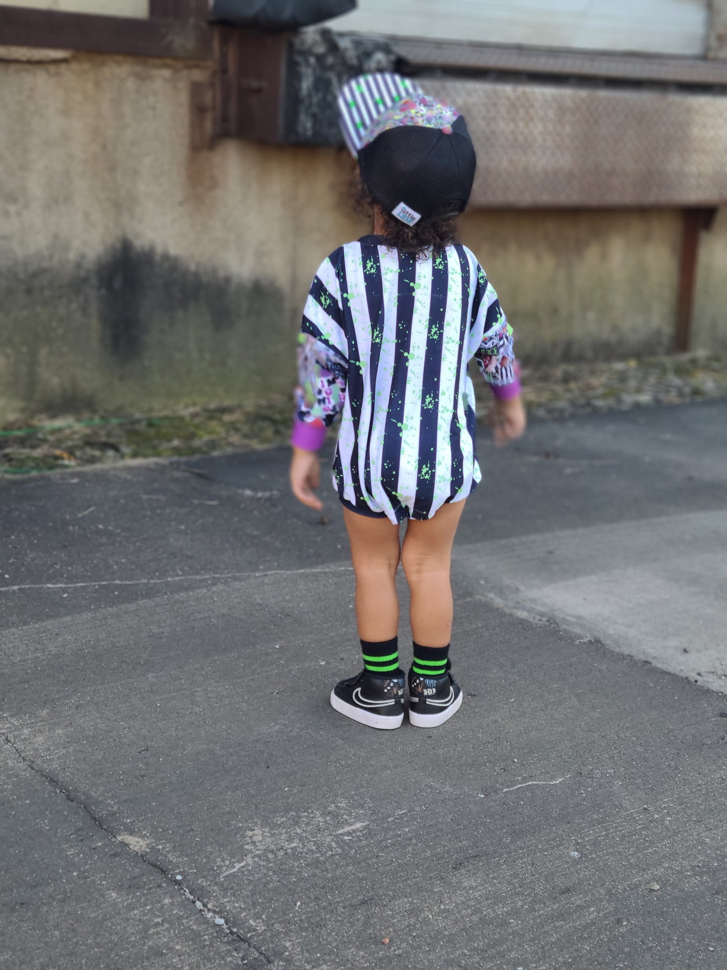 Beetlejuice Sweater Romper Halloween